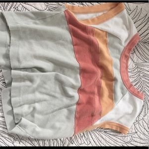 FREE PEOPLE SURFER ROSA CROP TANK